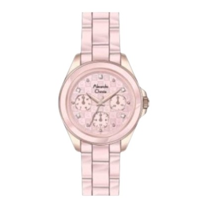 Alexandre Christie ALCW2A70BFBRGPN 3ATM Pink Analog Women Watch